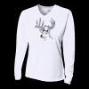 Ladies' Birds-Eye Mesh Long Sleeve V-Neck T-Shirt Thumbnail