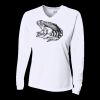 Ladies' Birds-Eye Mesh Long Sleeve V-Neck T-Shirt Thumbnail