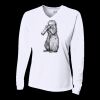 Ladies' Birds-Eye Mesh Long Sleeve V-Neck T-Shirt Thumbnail