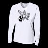 Ladies' Birds-Eye Mesh Long Sleeve V-Neck T-Shirt Thumbnail