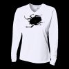 Ladies' Birds-Eye Mesh Long Sleeve V-Neck T-Shirt Thumbnail