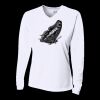 Ladies' Birds-Eye Mesh Long Sleeve V-Neck T-Shirt Thumbnail