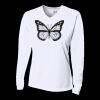 Ladies' Birds-Eye Mesh Long Sleeve V-Neck T-Shirt Thumbnail