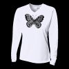 Ladies' Birds-Eye Mesh Long Sleeve V-Neck T-Shirt Thumbnail