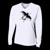 Ladies' Birds-Eye Mesh Long Sleeve V-Neck T-Shirt Thumbnail