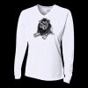 Ladies' Birds-Eye Mesh Long Sleeve V-Neck T-Shirt Thumbnail