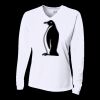 Ladies' Birds-Eye Mesh Long Sleeve V-Neck T-Shirt Thumbnail