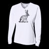 Ladies' Birds-Eye Mesh Long Sleeve V-Neck T-Shirt Thumbnail