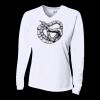 Ladies' Birds-Eye Mesh Long Sleeve V-Neck T-Shirt Thumbnail