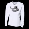 Ladies' Birds-Eye Mesh Long Sleeve V-Neck T-Shirt Thumbnail