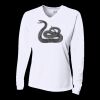 Ladies' Birds-Eye Mesh Long Sleeve V-Neck T-Shirt Thumbnail