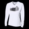 Ladies' Birds-Eye Mesh Long Sleeve V-Neck T-Shirt Thumbnail