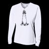 Ladies' Birds-Eye Mesh Long Sleeve V-Neck T-Shirt Thumbnail