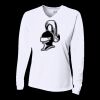 Ladies' Birds-Eye Mesh Long Sleeve V-Neck T-Shirt Thumbnail