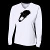 Ladies' Birds-Eye Mesh Long Sleeve V-Neck T-Shirt Thumbnail