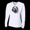 Ladies' Birds-Eye Mesh Long Sleeve V-Neck T-Shirt Thumbnail