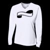 Ladies' Birds-Eye Mesh Long Sleeve V-Neck T-Shirt Thumbnail