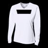 Ladies' Birds-Eye Mesh Long Sleeve V-Neck T-Shirt Thumbnail