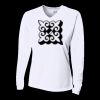 Ladies' Birds-Eye Mesh Long Sleeve V-Neck T-Shirt Thumbnail