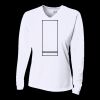 Ladies' Birds-Eye Mesh Long Sleeve V-Neck T-Shirt Thumbnail