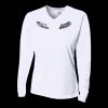 Ladies' Birds-Eye Mesh Long Sleeve V-Neck T-Shirt Thumbnail