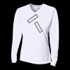 Ladies' Birds-Eye Mesh Long Sleeve V-Neck T-Shirt Thumbnail