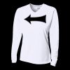 Ladies' Birds-Eye Mesh Long Sleeve V-Neck T-Shirt Thumbnail