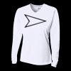 Ladies' Birds-Eye Mesh Long Sleeve V-Neck T-Shirt Thumbnail