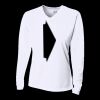 Ladies' Birds-Eye Mesh Long Sleeve V-Neck T-Shirt Thumbnail