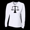 Ladies' Birds-Eye Mesh Long Sleeve V-Neck T-Shirt Thumbnail