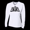 Ladies' Birds-Eye Mesh Long Sleeve V-Neck T-Shirt Thumbnail