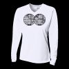 Ladies' Birds-Eye Mesh Long Sleeve V-Neck T-Shirt Thumbnail