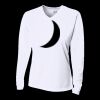 Ladies' Birds-Eye Mesh Long Sleeve V-Neck T-Shirt Thumbnail