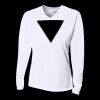 Ladies' Birds-Eye Mesh Long Sleeve V-Neck T-Shirt Thumbnail