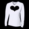 Ladies' Birds-Eye Mesh Long Sleeve V-Neck T-Shirt Thumbnail