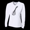 Ladies' Birds-Eye Mesh Long Sleeve V-Neck T-Shirt Thumbnail