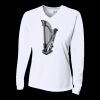 Ladies' Birds-Eye Mesh Long Sleeve V-Neck T-Shirt Thumbnail