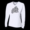 Ladies' Birds-Eye Mesh Long Sleeve V-Neck T-Shirt Thumbnail