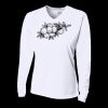 Ladies' Birds-Eye Mesh Long Sleeve V-Neck T-Shirt Thumbnail