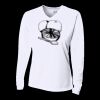 Ladies' Birds-Eye Mesh Long Sleeve V-Neck T-Shirt Thumbnail