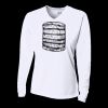 Ladies' Birds-Eye Mesh Long Sleeve V-Neck T-Shirt Thumbnail