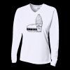 Ladies' Birds-Eye Mesh Long Sleeve V-Neck T-Shirt Thumbnail