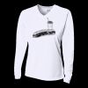 Ladies' Birds-Eye Mesh Long Sleeve V-Neck T-Shirt Thumbnail