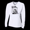 Ladies' Birds-Eye Mesh Long Sleeve V-Neck T-Shirt Thumbnail