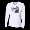 Ladies' Birds-Eye Mesh Long Sleeve V-Neck T-Shirt Thumbnail