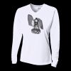 Ladies' Birds-Eye Mesh Long Sleeve V-Neck T-Shirt Thumbnail