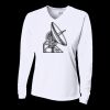 Ladies' Birds-Eye Mesh Long Sleeve V-Neck T-Shirt Thumbnail