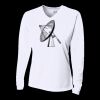 Ladies' Birds-Eye Mesh Long Sleeve V-Neck T-Shirt Thumbnail