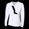 Ladies' Birds-Eye Mesh Long Sleeve V-Neck T-Shirt Thumbnail