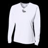 Ladies' Birds-Eye Mesh Long Sleeve V-Neck T-Shirt Thumbnail